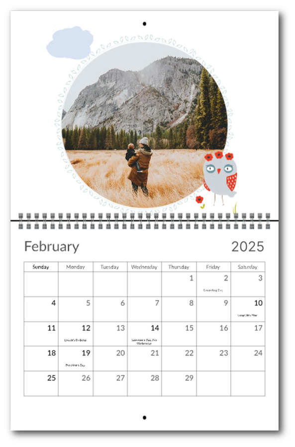 Forest Friends Photo Calendar Sam's Club Photo & Customization